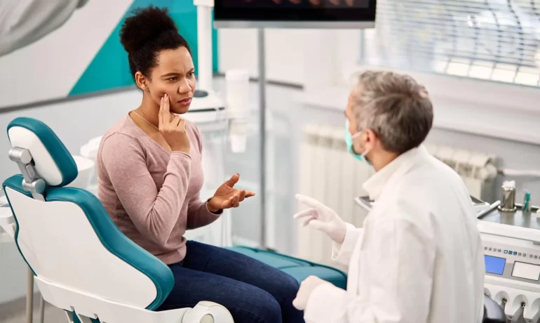 Dental crown comes off